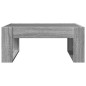 vidaXL Tavolino da Salotto con LED Infinity Grigio Sonoma 70x53x30 cm