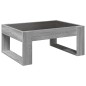 vidaXL Tavolino da Salotto con LED Infinity Grigio Sonoma 70x53x30 cm