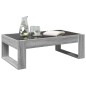vidaXL Tavolino da Salotto con LED Infinity Grigio Sonoma 90x53x30 cm