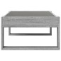 vidaXL Tavolino da Salotto con LED Infinity Grigio Sonoma 90x53x30 cm