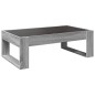 vidaXL Tavolino da Salotto con LED Infinity Grigio Sonoma 90x53x30 cm