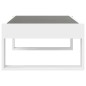 vidaXL Tavolino da Salotto con LED Infinity Bianco 90x53x30 cm