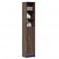 vidaXL Credenza con LED Rovere Marrone 36x32,5x200cm Legno Multistrato vidaXL Credenza con LED Rovere Marrone 36x32,5x200cm Legno Multistrato