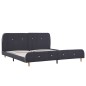 vidaXL Giroletto senza Materasso Grigio Scuro 150x200 cm Tessuto vidaXL Giroletto senza Materasso Grigio Scuro 150x200 cm Tessuto