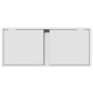 vidaXL Mobile TV a Parete con Luci LED Bianco 80x31x35 cm vidaXL Mobile TV a Parete con Luci LED Bianco 80x31x35 cm