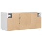 vidaXL Mobile TV a Parete con Luci LED Bianco 80x31x35 cm vidaXL Mobile TV a Parete con Luci LED Bianco 80x31x35 cm