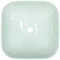 Lavandino in Vetro 42x42x14 cm Bianco Lavandino in Vetro 42x42x14 cm Bianco