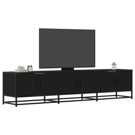 vidaXL Mobile Porta TV Nero 180x35x41 cm in Truciolato