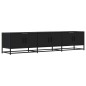 vidaXL Mobile Porta TV Nero 180x35x41 cm in Truciolato