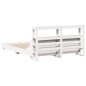 vidaXL Letto senza Materasso Bianco 160x200 cm Legno Massello di Pino vidaXL Letto senza Materasso Bianco 160x200 cm Legno Massello di Pino