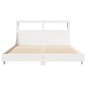 vidaXL Letto senza Materasso Bianco 135x190 cm Legno Massello di Pino vidaXL Letto senza Materasso Bianco 135x190 cm Legno Massello di Pino