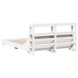 vidaXL Letto senza Materasso Bianco 135x190 cm Legno Massello di Pino vidaXL Letto senza Materasso Bianco 135x190 cm Legno Massello di Pino