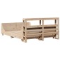 vidaXL Letto senza Materasso 120x200 cm in Legno Massello di Pino vidaXL Letto senza Materasso 120x200 cm in Legno Massello di Pino