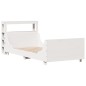 vidaXL Letto senza Materasso Bianco 90x200 cm Legno Massello di Pino vidaXL Letto senza Materasso Bianco 90x200 cm Legno Massello di Pino