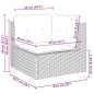 vidaXL Set Divano da Giardino 6 pz con Cuscini Beige in Polyrattan vidaXL Set Divano da Giardino 6 pz con Cuscini Beige in Polyrattan