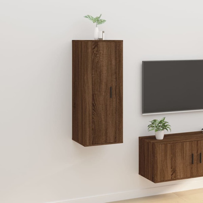 Mobile Porta TV a Parete Rovere Marrone 40x34,5x100 cm Mobile Porta TV a Parete Rovere Marrone 40x34,5x100 cm