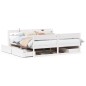 vidaXL Letto senza Materasso Bianco 180x200 cm Legno Massello di Pino vidaXL Letto senza Materasso Bianco 180x200 cm Legno Massello di Pino