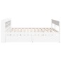 vidaXL Letto senza Materasso Bianco 180x200 cm Legno Massello di Pino vidaXL Letto senza Materasso Bianco 180x200 cm Legno Massello di Pino