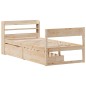 vidaXL Giroletto senza Materasso 100x200 cm in Legno Massello di Pino vidaXL Giroletto senza Materasso 100x200 cm in Legno Massello di Pino