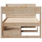 vidaXL Giroletto senza Materasso 100x200 cm in Legno Massello di Pino vidaXL Giroletto senza Materasso 100x200 cm in Legno Massello di Pino