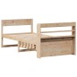 vidaXL Giroletto senza Materasso 100x200 cm in Legno Massello di Pino vidaXL Giroletto senza Materasso 100x200 cm in Legno Massello di Pino