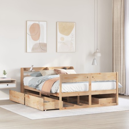vidaXL Letto senza Materasso 120x190 cm in Legno Massello di Pino