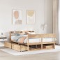 vidaXL Letto senza Materasso 120x190 cm in Legno Massello di Pino vidaXL Letto senza Materasso 120x190 cm in Legno Massello di Pino