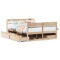 vidaXL Letto senza Materasso 120x190 cm in Legno Massello di Pino vidaXL Letto senza Materasso 120x190 cm in Legno Massello di Pino
