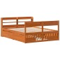 vidaXL Letto senza Materasso Marrone Cera 120x190 cm in Legno di Pino vidaXL Letto senza Materasso Marrone Cera 120x190 cm in Legno di Pino