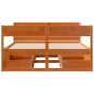 vidaXL Letto senza Materasso Marrone Cera 120x190 cm in Legno di Pino vidaXL Letto senza Materasso Marrone Cera 120x190 cm in Legno di Pino