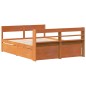 vidaXL Letto senza Materasso Marrone Cera 120x190 cm in Legno di Pino vidaXL Letto senza Materasso Marrone Cera 120x190 cm in Legno di Pino