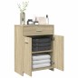 vidaXL Mobile da Bagno Rovere Sonoma 60x33x80 cm in Legno tecnico vidaXL Mobile da Bagno Rovere Sonoma 60x33x80 cm in Legno tecnico