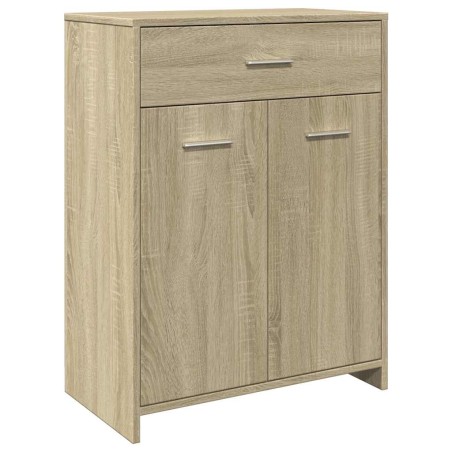 vidaXL Mobile da Bagno Rovere Sonoma 60x33x80 cm in Legno tecnico
