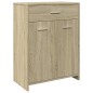 vidaXL Mobile da Bagno Rovere Sonoma 60x33x80 cm in Legno tecnico vidaXL Mobile da Bagno Rovere Sonoma 60x33x80 cm in Legno tecnico