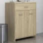 vidaXL Mobile da Bagno Rovere Sonoma 60x33x80 cm in Legno tecnico vidaXL Mobile da Bagno Rovere Sonoma 60x33x80 cm in Legno tecnico