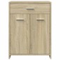vidaXL Mobile da Bagno Rovere Sonoma 60x33x80 cm in Legno tecnico vidaXL Mobile da Bagno Rovere Sonoma 60x33x80 cm in Legno tecnico
