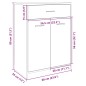 vidaXL Mobile da Bagno Rovere Sonoma 60x33x80 cm in Legno tecnico vidaXL Mobile da Bagno Rovere Sonoma 60x33x80 cm in Legno tecnico