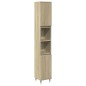 vidaXL Set Mobili da Bagno 3 pz Rovere Sonoma in Legno Multistrato vidaXL Set Mobili da Bagno 3 pz Rovere Sonoma in Legno Multistrato