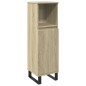 vidaXL Armadietto da Bagno Rovere Sonoma 30x30x100cm Legno Multistrato vidaXL Armadietto da Bagno Rovere Sonoma 30x30x100cm Legno Multistrato