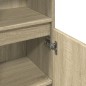 vidaXL Armadietto da Bagno Rovere Sonoma 30x30x100cm Legno Multistrato vidaXL Armadietto da Bagno Rovere Sonoma 30x30x100cm Legno Multistrato
