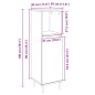 vidaXL Armadietto da Bagno Rovere Sonoma 30x30x100cm Legno Multistrato vidaXL Armadietto da Bagno Rovere Sonoma 30x30x100cm Legno Multistrato