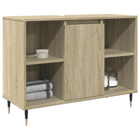 vidaXL Mobile da Bagno Rovere Sonoma 80x33x60 cm in Legno Multistrato
