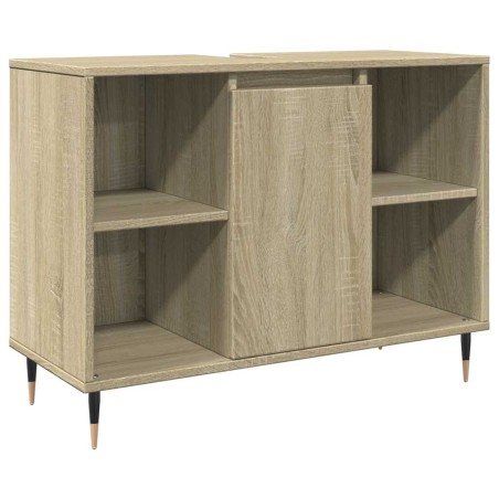 vidaXL Mobile da Bagno Rovere Sonoma 80x33x60 cm in Legno Multistrato
