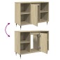 vidaXL Mobile da Bagno Rovere Sonoma 80x33x60 cm in Legno Multistrato vidaXL Mobile da Bagno Rovere Sonoma 80x33x60 cm in Legno Multistrato