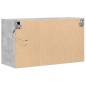 vidaXL Mobile TV a Parete con Luci LED Grigio Cemento 80x31x45 cm