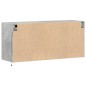 vidaXL Mobile TV a Parete con Luci LED Grigio Cemento 100x31x45 cm vidaXL Mobile TV a Parete con Luci LED Grigio Cemento 100x31x45 cm
