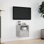 vidaXL Mobile TV a Parete con Luci LED Grigio Cemento 41x31x45 cm vidaXL Mobile TV a Parete con Luci LED Grigio Cemento 41x31x45 cm