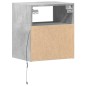 vidaXL Mobile TV a Parete con Luci LED Grigio Cemento 41x31x45 cm vidaXL Mobile TV a Parete con Luci LED Grigio Cemento 41x31x45 cm