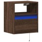 vidaXL Mobile TV a Parete con Luci LED Rovere Marrone 41x31x45 cm vidaXL Mobile TV a Parete con Luci LED Rovere Marrone 41x31x45 cm