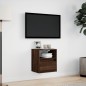 vidaXL Mobile TV a Parete con Luci LED Rovere Marrone 41x31x45 cm vidaXL Mobile TV a Parete con Luci LED Rovere Marrone 41x31x45 cm